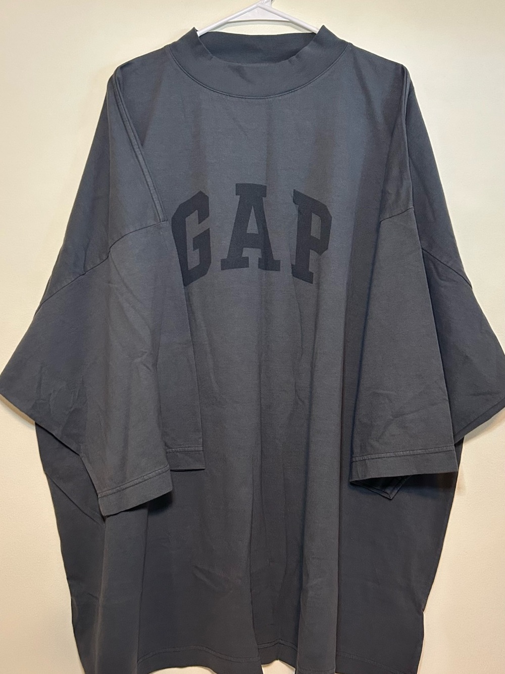 GAP YZY Oversized Slate Gray Logo Tee
